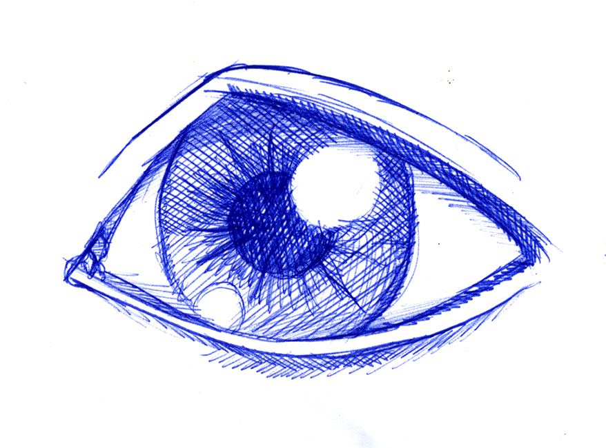 Eye Image - Blue Pen